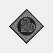 Serviette En Papier Céramique noir (Coin)