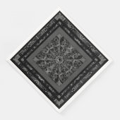 Serviette En Papier Céramique noir (Coin)