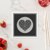 Serviette En Papier Céramique noir (En situation)