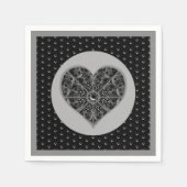 Serviette En Papier Céramique noir (Devant)