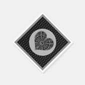 Serviette En Papier Céramique noir (Coin)