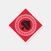 Serviette En Papier Cercle Coeurs Black Spade Thunder_Cove (Coin)