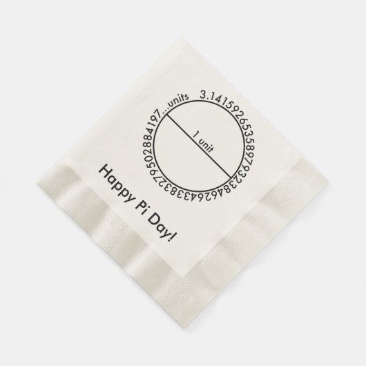 Serviette En Papier Cercle Pi (Coin)