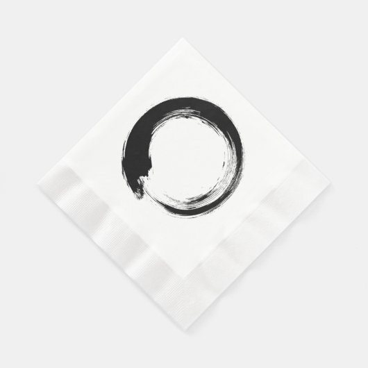 Serviette En Papier Cercle Zen Enso (Coin)