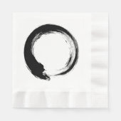 Serviette En Papier Cercle Zen Enso (Devant)