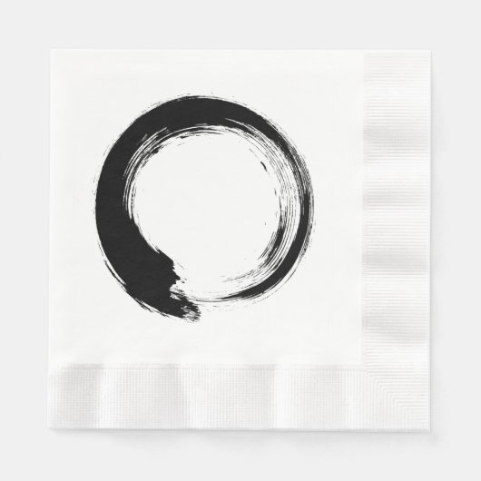 Serviette En Papier Cercle Zen Enso (Devant)