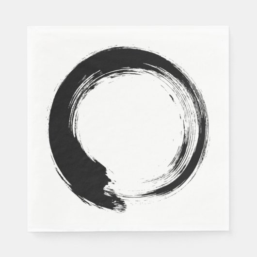 Serviette En Papier Cercle Zen Enso (Devant)