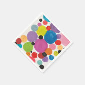 Serviette En Papier Cercles artistiques Abstraits (Coin)