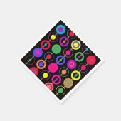 Serviette En Papier Cercles de conception (Coin)