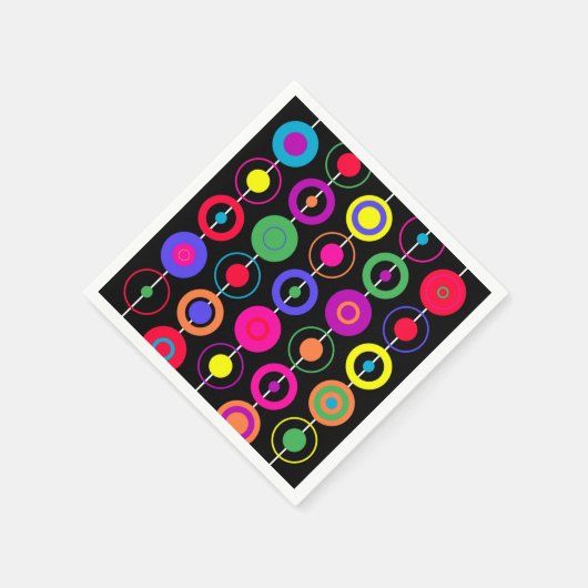 Serviette En Papier Cercles de conception (Coin)