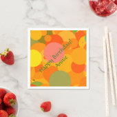 Serviette En Papier Cercles de fruits (En situation)