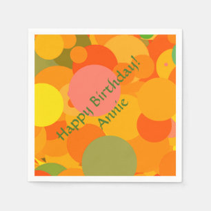 Serviette En Papier Cercles de fruits