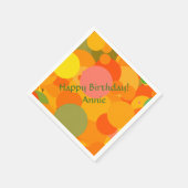 Serviette En Papier Cercles de fruits (Coin)