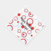 Serviette En Papier Cercles Joyeux anniversaire belle (Coin)