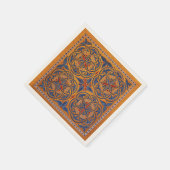 Serviette En Papier Cercles médiévaux (Coin)