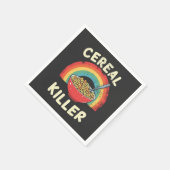 Serviette En Papier Céréales Killer Mens Food Pun True Crime (Coin)