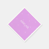 Serviette En Papier Cérémonie de baptême de la petite fille - Lavande  (Coin)