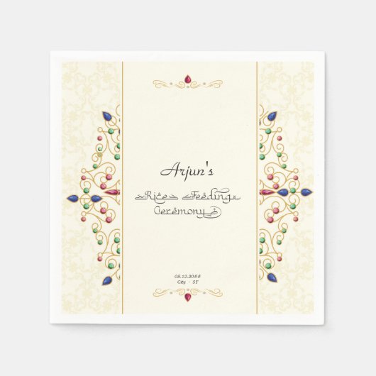 Serviette En Papier Cérémonie de l'Annaprashan du premier riz Affiche  (Devant)