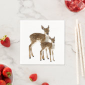 Serviette En Papier Cerf (En situation)