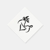 Serviette En Papier Cerf (Coin)
