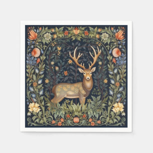 Serviette En Papier Cerf Art nouveau dans le jardin