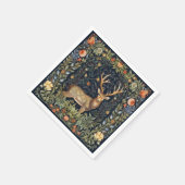 Serviette En Papier Cerf Art nouveau dans le jardin (Coin)