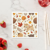 Serviette En Papier Cerf de bébé mignon d'automne (En situation)