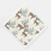 Serviette En Papier Cerf de forêt (Coin)