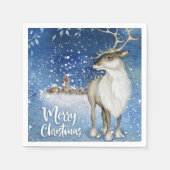 Serviette En Papier Cerf de Noël (Devant)
