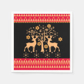 Serviette En Papier Cerf de Noël (Devant)