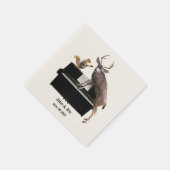 Serviette En Papier Cerf et écureuil à Piano Napkins (Coin)