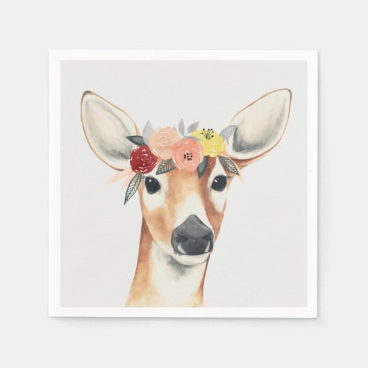 Serviette En Papier Cerf forestier de la Couronne (Devant)