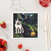 Serviette En Papier Cerf sur un arbre (En situation)