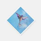Serviette En Papier Cerf-volant dragon (Coin)