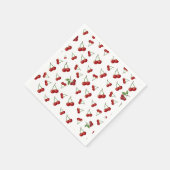 Serviette En Papier Cerise (Coin)