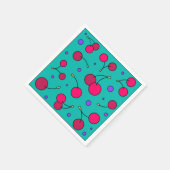 Serviette En Papier Cerise (Coin)
