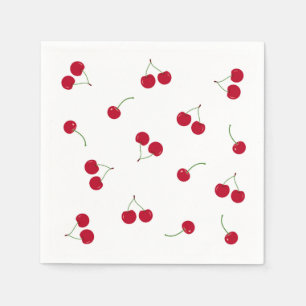 Serviette En Papier Cerise Cerises