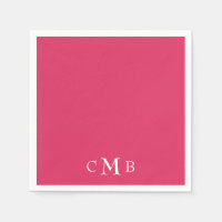 Cerise Monogram Cocktail Mariage