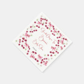 Serviette En Papier Cerise sur le haut du baby shower de coquette ruba (Coin)