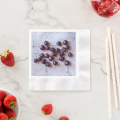 Serviette En Papier Cerises (En situation)