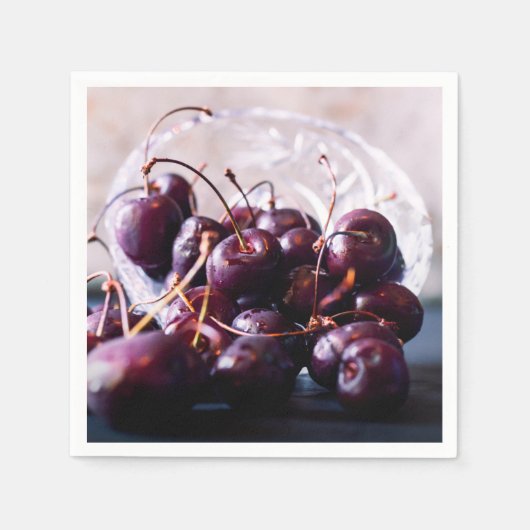 Serviette En Papier Cerises (Devant)