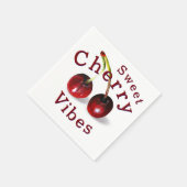 Serviette en papier Cerises (Coin)