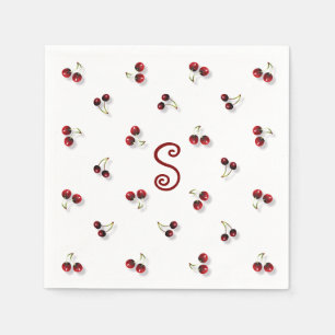 Serviette en papier Cerises