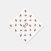 Serviette en papier Cerises (Coin)