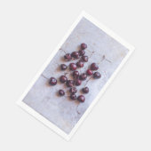 Serviette En Papier Cerises (Coin)