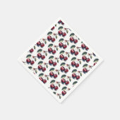 Serviette En Papier Cerises Charmantes (Coin)