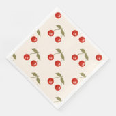 Serviette En Papier Cerises d'été (Coin)
