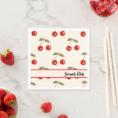 Serviette En Papier Cerises d'été (En situation)