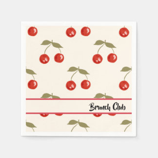 Serviette En Papier Cerises d'été