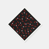 Serviette En Papier Cerises noires (Coin)